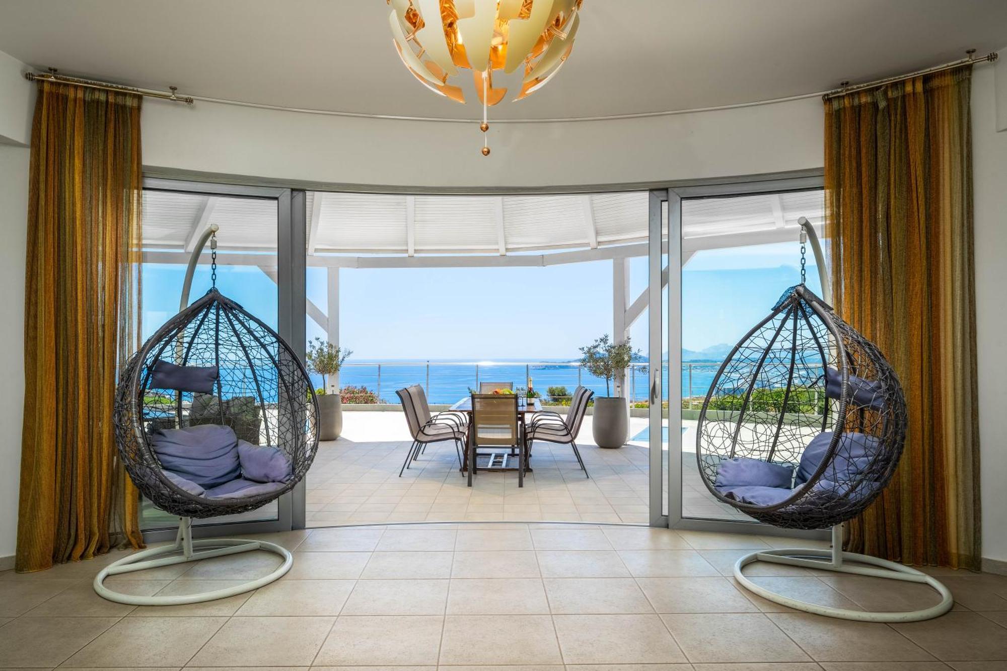 Villa Zafira - Seaview Manor With Heated Pool Kallithéa 외부 사진