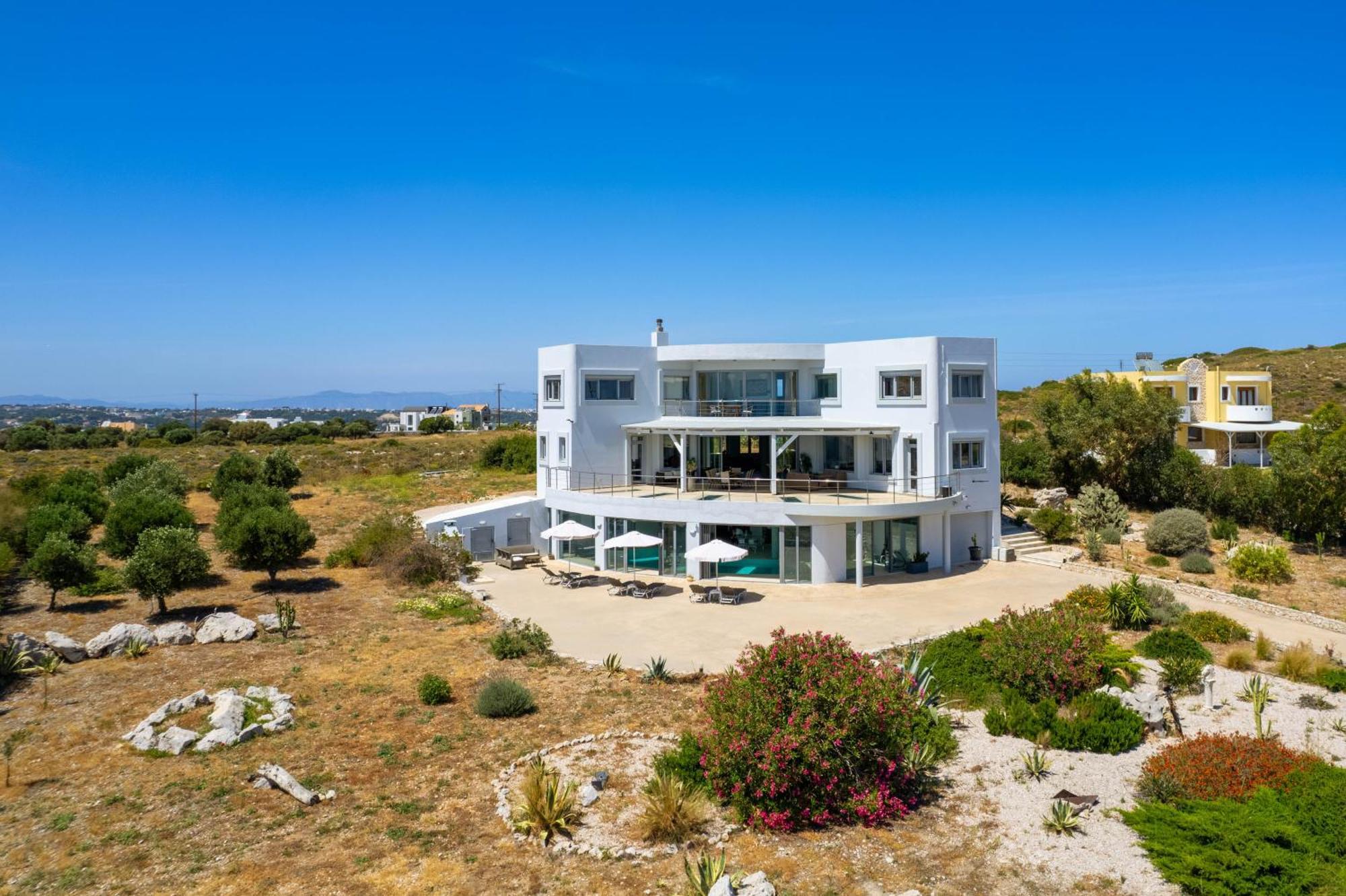 Villa Zafira - Seaview Manor With Heated Pool Kallithéa 외부 사진
